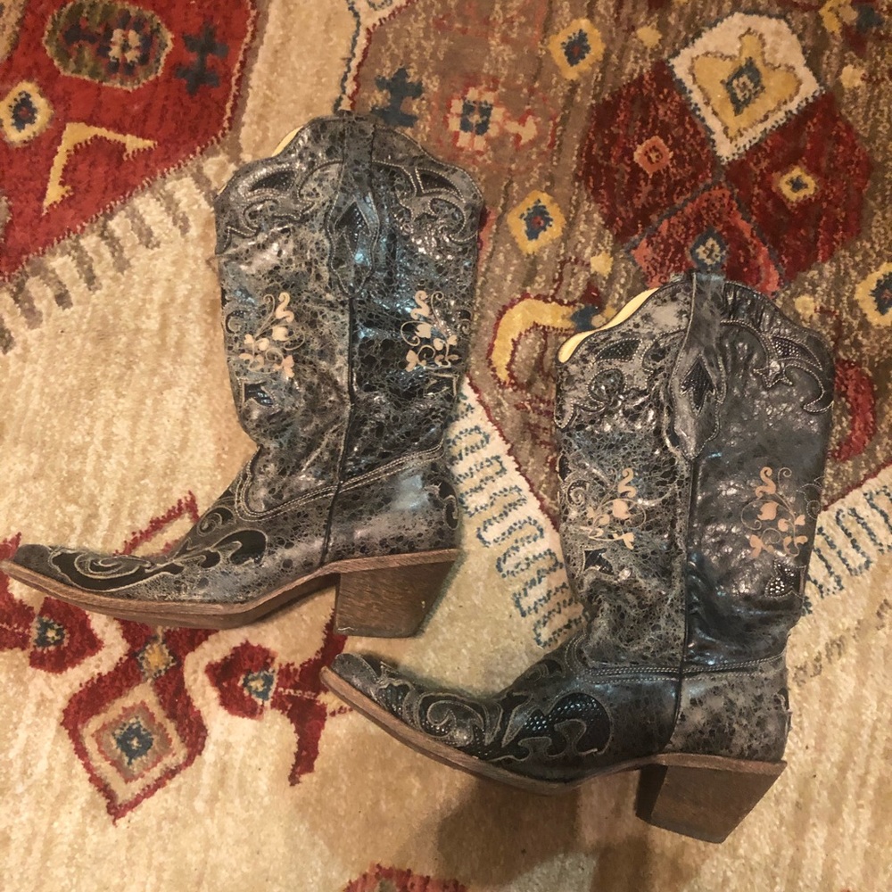 Black corral boots